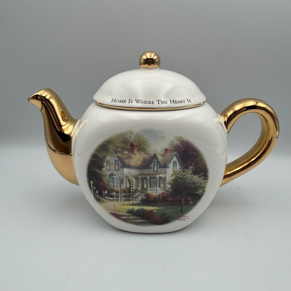 Thomas Kinkade Painter‎ of Light Home Is Where The Heart Is II Teapot Teleflora